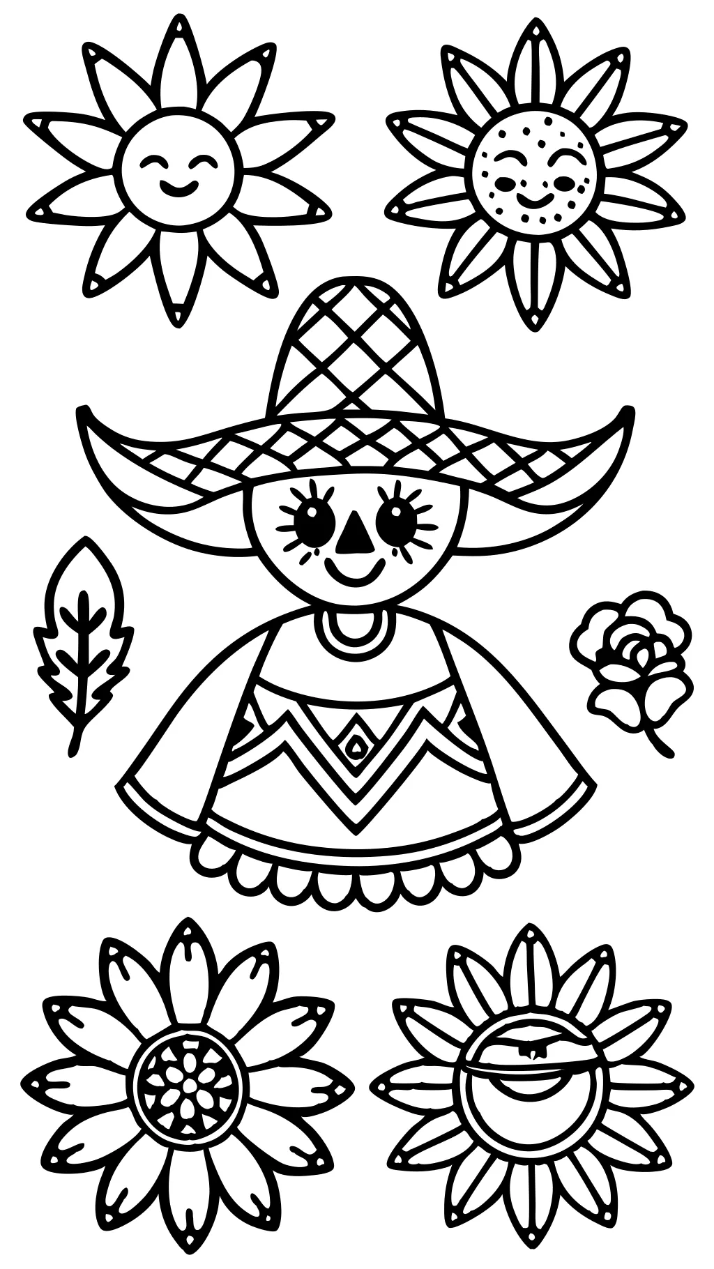 mexican coloring pages